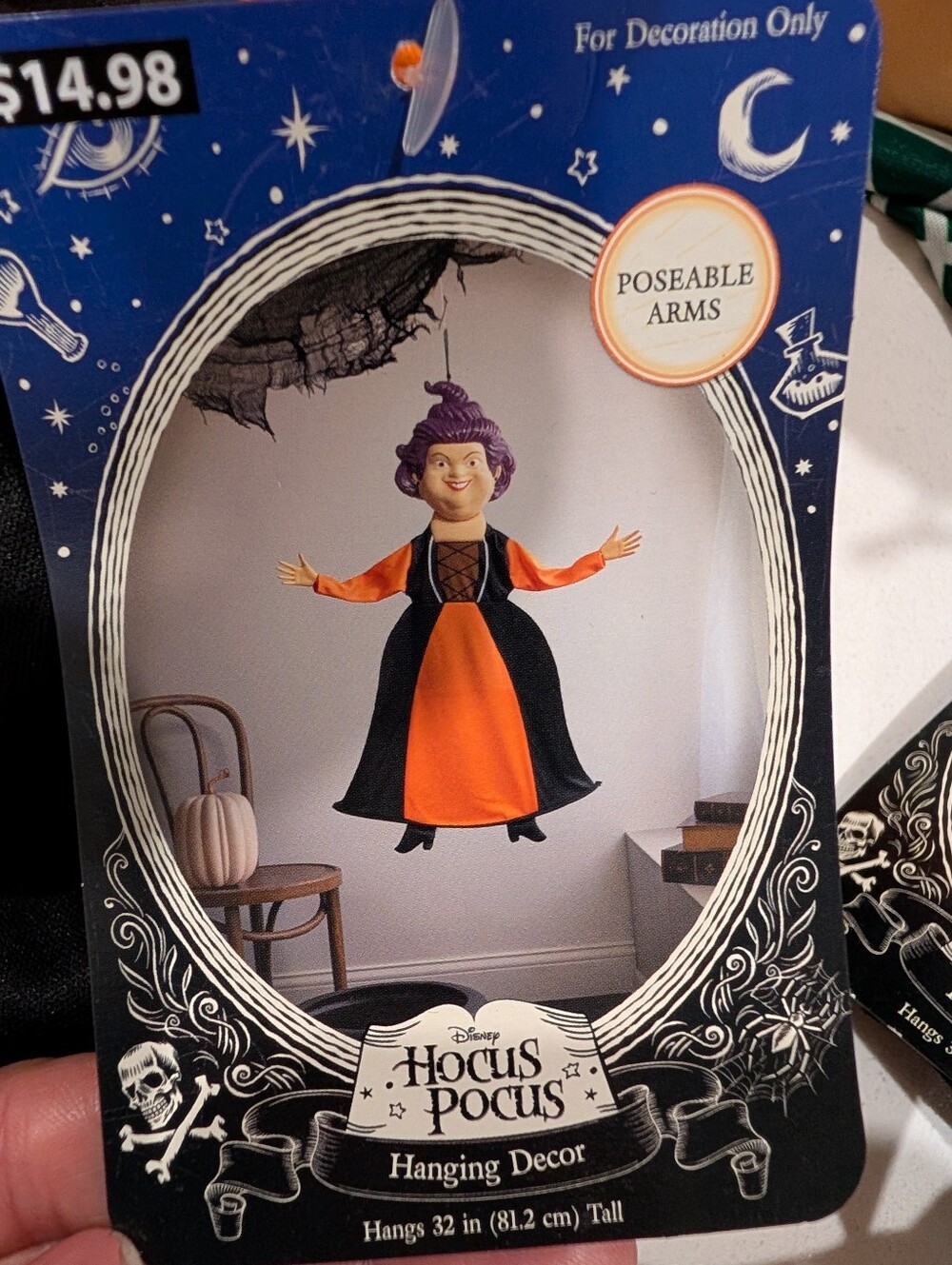 Disney Hocus Pocus Sanderson Sisters 3pc Hanging Decor Winifred Mary Sarah NWT - Picture 8 of 9